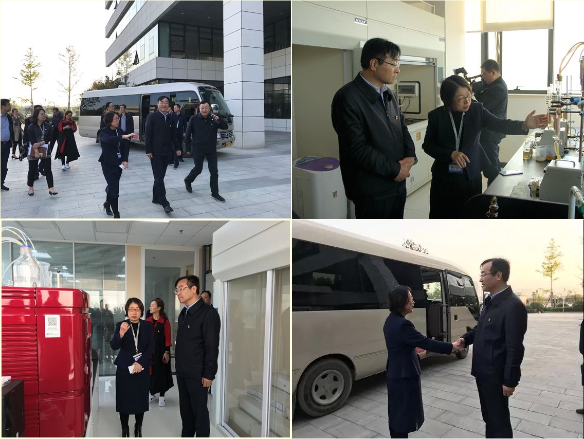 高新区党工委书记钟洪江一行莅临尊龙凯时人生就是搏科技调研