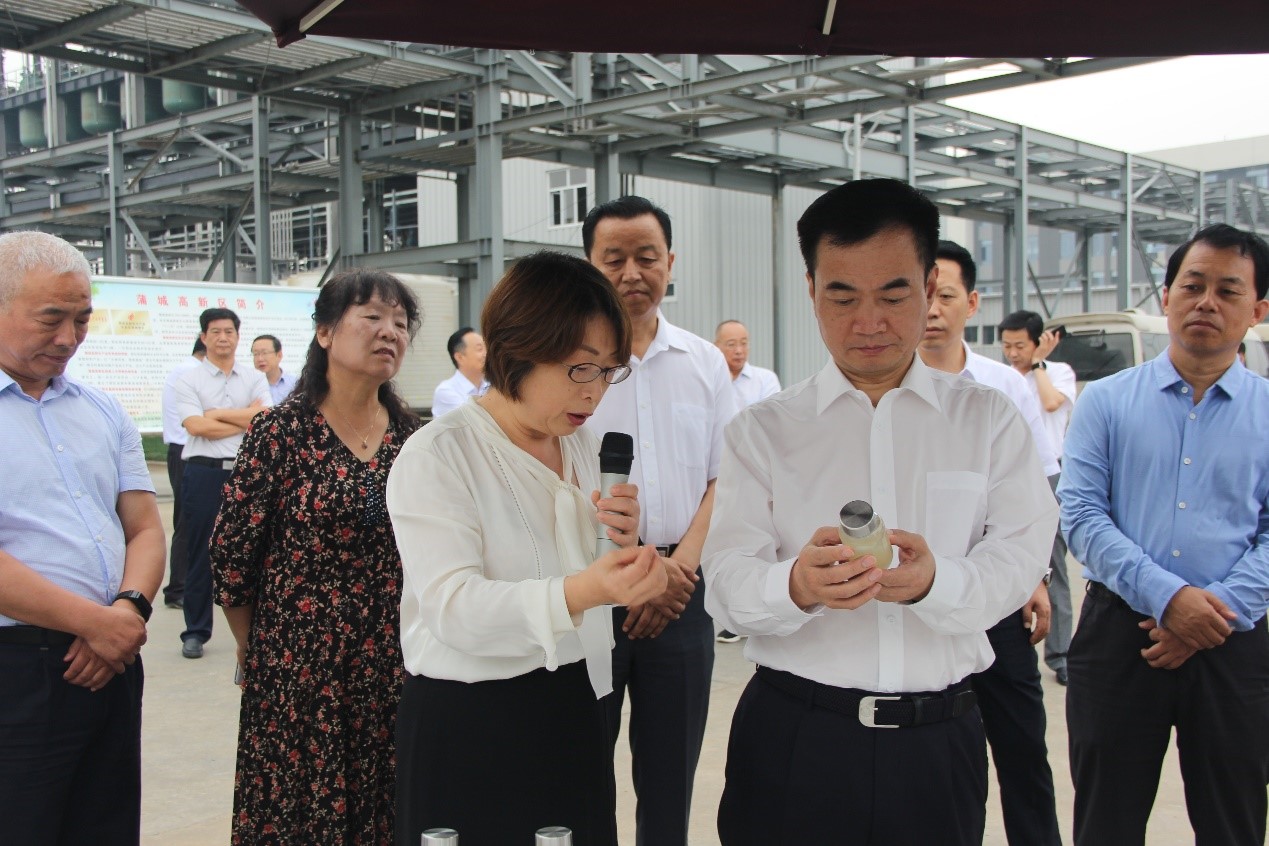渭南市长李毅视察蒲城尊龙凯时人生就是搏科技新质料有限公司