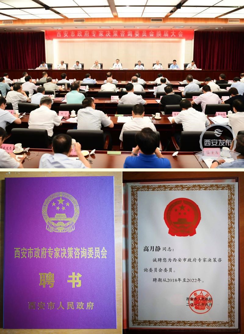 热烈祝贺我公司高月静博士受聘“西安市政府专家决议咨询委员会委员”